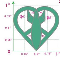 2025/2024/2023/2022 Peace Love Rocket Pins