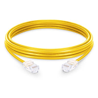 33ft (10m) Cat5e Non-booted Unshielded (UTP) PVC Ethernet Network Patch Cable, Yellow