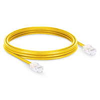 33ft (10m) Cat5e Non-booted Unshielded (UTP) PVC Ethernet Network Patch Cable, Yellow